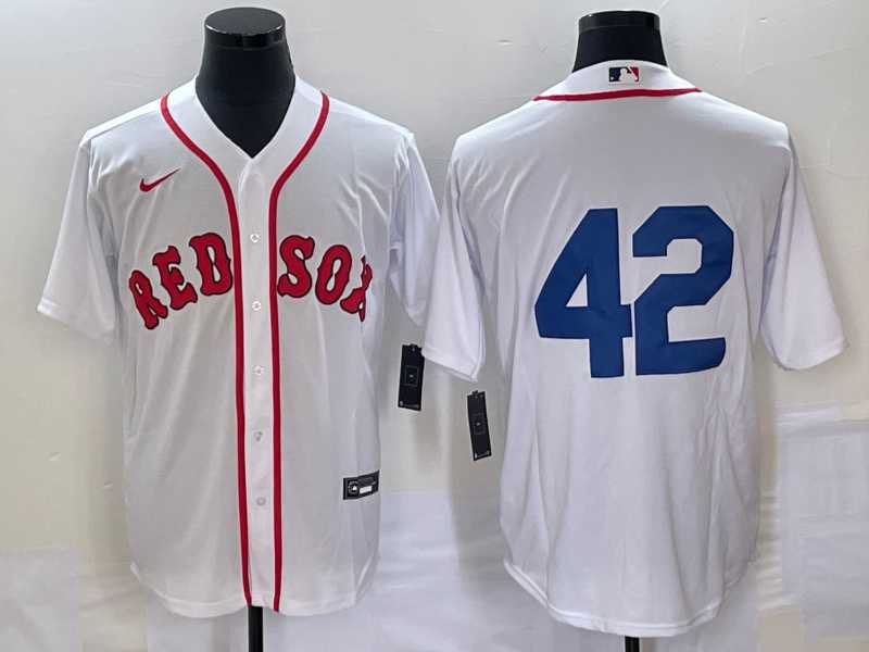 Men%27s Boston Red Sox #42 Jackie Robinson White Cool Base Stitched Baseball Jersey->baltimore orioles->MLB Jersey